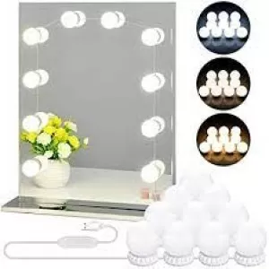 [High Quality] Vanity Light LED Bulbs for Makeup Mirror Stand | 10 Bulbs with 3 Light Modes